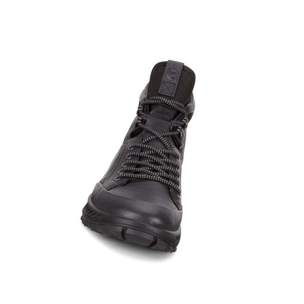 Men's Ecco Exostrike Hydromax Boots Black | SG 439HAP